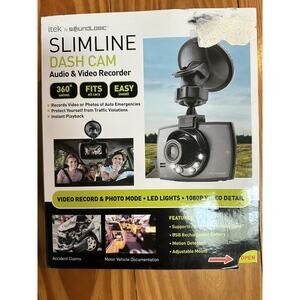 Itek Slimline Dash Cam Audio & Video Recorder 615690 Fits‎ All Cars Easy Install